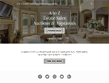 Tablet Screenshot of a2zestatesale.com